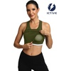 image:imageFihapyli ICTIVE Sports Bras for Women Wirefree Padded Racerback Mesh Back Workout Yoga Running Bra9042 Army Green
