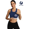 image:imageFihapyli ICTIVE Sports Bras for Women Wirefree Padded Racerback Mesh Back Workout Yoga Running Bra9042 Dark Blue