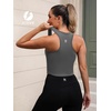 image:imageFihapyli ICTIVE Sports Bras for Women Wirefree Padded Racerback Mesh Back Workout Yoga Running Bra9042 Grey