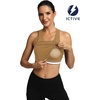 image:imageFihapyli ICTIVE Sports Bras for Women Wirefree Padded Racerback Mesh Back Workout Yoga Running Bra9042 Khaki