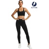 image:imageFihapyli ICTIVE Sports Bras for Women Wirefree Padded Racerback Mesh Back Workout Yoga Running Bra9045 Black