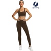 image:imageFihapyli ICTIVE Sports Bras for Women Wirefree Padded Racerback Mesh Back Workout Yoga Running Bra9045 Coffee
