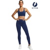 image:imageFihapyli ICTIVE Sports Bras for Women Wirefree Padded Racerback Mesh Back Workout Yoga Running Bra9045 Darkblue