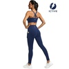 image:imageFihapyli ICTIVE Sports Bras for Women Wirefree Padded Racerback Mesh Back Workout Yoga Running Bra9045 Darkblue
