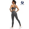 image:imageFihapyli ICTIVE Sports Bras for Women Wirefree Padded Racerback Mesh Back Workout Yoga Running Bra9045 Grey