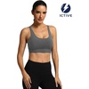 image:imageFihapyli ICTIVE Sports Bras for Women Wirefree Padded Racerback Mesh Back Workout Yoga Running Bra9045 Grey