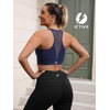 image:imageFihapyli ICTIVE Sports Bras for Women Wirefree Padded Racerback Mesh Back Workout Yoga Running BraDarkblue