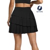 image:imageFihapyli ICTIVE Tennis Skirts for Women with Pockets High Waisted Athletic Golf Skorts Pleated Running Workout CasualBlack 9049