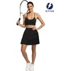 image:imageFihapyli ICTIVE Tennis Skirts for Women with Pockets High Waisted Athletic Golf Skorts Pleated Running Workout CasualBlack 9049