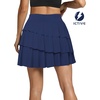 image:imageFihapyli ICTIVE Tennis Skirts for Women with Pockets High Waisted Athletic Golf Skorts Pleated Running Workout CasualDark Blue 9049