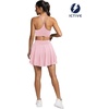 image:imageFihapyli ICTIVE Tennis Skirts for Women with Pockets High Waisted Athletic Golf Skorts Pleated Running Workout CasualPink 9008