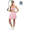 image:imageFihapyli ICTIVE Tennis Skirts for Women with Pockets High Waisted Athletic Golf Skorts Pleated Running Workout CasualPink 9049