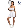 image:imageFihapyli ICTIVE Tennis Skirts for Women with Pockets High Waisted Athletic Golf Skorts Pleated Running Workout CasualWhite 9008