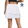image:imageFihapyli ICTIVE Tennis Skirts for Women with Pockets High Waisted Athletic Golf Skorts Pleated Running Workout CasualWhite 9049