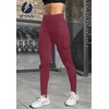 image:imageFihapyli ICTIVE Women High Waist Workout Pants with Pockets Yoga Gym Running Pilates Fitness Leggings RunningBurgundy