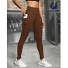 image:imageFihapyli ICTIVE Women High Waist Workout Pants with Pockets Yoga Gym Running Pilates Fitness Leggings RunningCoffee