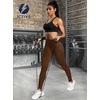 image:imageFihapyli ICTIVE Women High Waist Workout Pants with Pockets Yoga Gym Running Pilates Fitness Leggings RunningCoffee