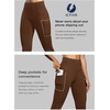 image:imageFihapyli ICTIVE Women High Waist Workout Pants with Pockets Yoga Gym Running Pilates Fitness Leggings RunningCoffee