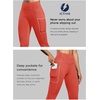 image:imageFihapyli ICTIVE Women High Waist Workout Pants with Pockets Yoga Gym Running Pilates Fitness Leggings RunningCoral
