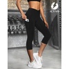 image:imageFihapyli ICTIVE Womens Capris Yoga Pants with Pockets Running Pilates Fitness Running High Waisted LeggingsBlack V Waisted