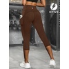 image:imageFihapyli ICTIVE Womens Capris Yoga Pants with Pockets Running Pilates Fitness Running High Waisted LeggingsCoffee