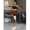 image:imageFihapyli ICTIVE Womens Capris Yoga Pants with Pockets Running Pilates Fitness Running High Waisted LeggingsCoffee