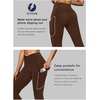 image:imageFihapyli ICTIVE Womens Capris Yoga Pants with Pockets Running Pilates Fitness Running High Waisted LeggingsCoffee V Waisted