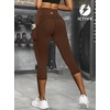 image:imageFihapyli ICTIVE Womens Capris Yoga Pants with Pockets Running Pilates Fitness Running High Waisted LeggingsCoffee V Waisted