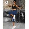 image:imageFihapyli ICTIVE Womens Capris Yoga Pants with Pockets Running Pilates Fitness Running High Waisted LeggingsDarkblue