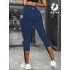 image:imageFihapyli ICTIVE Womens Capris Yoga Pants with Pockets Running Pilates Fitness Running High Waisted LeggingsDarkblue