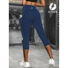 image:imageFihapyli ICTIVE Womens Capris Yoga Pants with Pockets Running Pilates Fitness Running High Waisted LeggingsDarkblue V Waisted