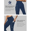 image:imageFihapyli ICTIVE Womens Capris Yoga Pants with Pockets Running Pilates Fitness Running High Waisted LeggingsDarkblue V Waisted