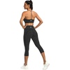 image:imageFihapyli ICTIVE Womens Capris Yoga Pants with Pockets Running Pilates Fitness Running High Waisted LeggingsDarkgray