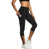image:imageFihapyli ICTIVE Womens Capris Yoga Pants with Pockets Running Pilates Fitness Running High Waisted LeggingsDarkgray