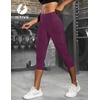 image:imageFihapyli ICTIVE Womens Capris Yoga Pants with Pockets Running Pilates Fitness Running High Waisted LeggingsDarkpurple