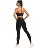 image:imageFihapyli ICTIVE Womens High Waist Yoga Cropped Leggings with PocketsBlack