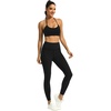 image:imageFihapyli ICTIVE Womens High Waist Yoga Cropped Leggings with PocketsBlack