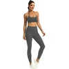 image:imageFihapyli ICTIVE Womens High Waist Yoga Cropped Leggings with PocketsGrey