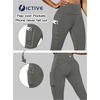 image:imageFihapyli ICTIVE Womens High Waist Yoga Cropped Leggings with PocketsGrey