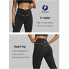 image:imageFihapyli ICTIVE Womens V Crossover Flare Leggings with Tummy Control Casual High Waisted Wide Leg Workout RunningBlack