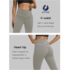 image:imageFihapyli ICTIVE Womens V Crossover Flare Leggings with Tummy Control Casual High Waisted Wide Leg Workout RunningLightgrey