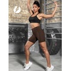 image:imageFihapyli ICTIVE Womens Workout Running Shorts with Deep Pockets High Waisted Tummy Control Yoga Gym Spandex Biker PantsCoffee