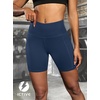 image:imageFihapyli ICTIVE Womens Workout Running Shorts with Deep Pockets High Waisted Tummy Control Yoga Gym Spandex Biker PantsDarkblue