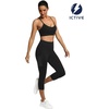 image:imageFihapyli ICTIVE Workout Leggings for Women Athletic Wear with Pocket Running Yoga Pilates and Gym PantsBlack