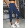 image:imageFihapyli ICTIVE Workout Leggings for Women Athletic Wear with Pocket Running Yoga Pilates and Gym PantsDark Blue