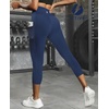 image:imageFihapyli ICTIVE Workout Leggings for Women Athletic Wear with Pocket Running Yoga Pilates and Gym PantsDark Blue