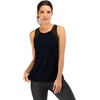 image:imageFihapyli ICTIVE Workout Tank Tops for Women Breathable Mesh Racerback Muscle Tank Backless Running ShirtsBlack