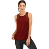 image:imageFihapyli ICTIVE Workout Tank Tops for Women Breathable Mesh Racerback Muscle Tank Backless Running ShirtsBurgundy