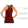 image:imageFihapyli ICTIVE Workout Tank Tops for Women Breathable Mesh Racerback Muscle Tank Backless Running ShirtsBurgundy