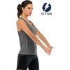 image:imageFihapyli ICTIVE Workout Tank Tops for Women Breathable Mesh Racerback Muscle Tank Backless Running ShirtsDark Gray